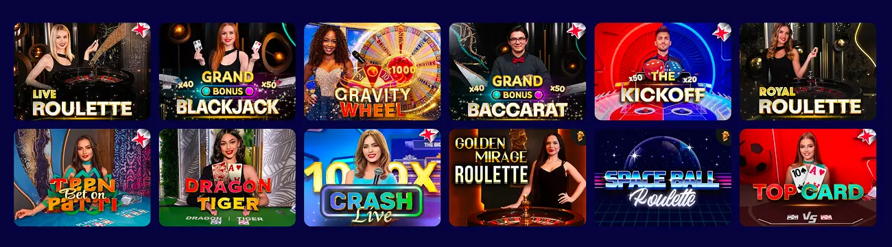 sportzino live dealer games